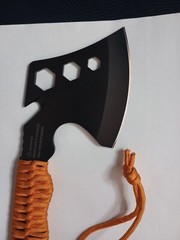 UST Survival Hatchet with Sheath + Gut Hook & Hex Wrench + Paracord 4″ Blade