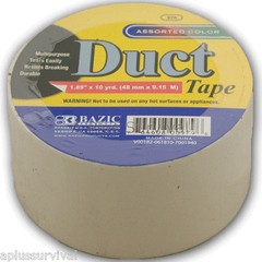 Camping Survival Duct Tape Roll 2″ x 10 Yards White Hunting Emergency Shelter