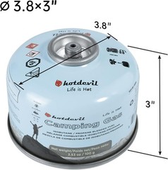 BlueFire Isobutane Fuel Canister 100g 3.53oz 6pk Camping Stove Blend