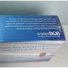 WaterBOB Bathtub Emergency Drinking Water Storage Container 100 gallons Sealed