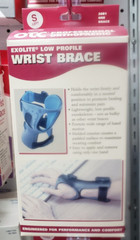 Exolite Wrist Brace Molded Exoskeleton Low-profile, Small Left