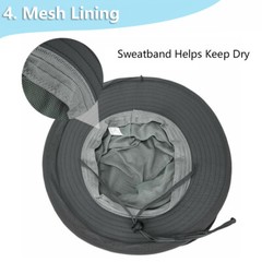 Mosquito Head Face Net Hat Bee Insect Bug Protection Hidden Mesh Fishing Sun Cap