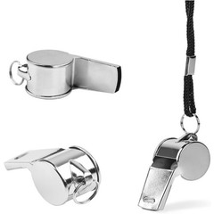 Loud Crisp Sound Whistle with Lanyard 6 Pack for Coaches Referees Officials