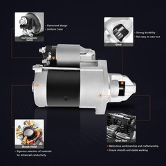 Sintly Starter Motor Fit For Kawasaki Fx730V Fx691V Fx651V John Deere 636M 647A