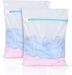 OTraki 2 PCs Mesh Laundry Bag for Delicates 12″ x 16″ 12 x 16 inch, White