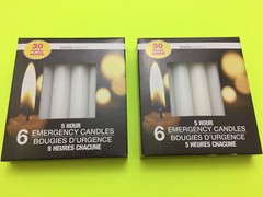LOT OF 12 EMERGENCY 5 HOUR CANDLES DOOMSDAY PREPPER BUG OUT BAG COMPACT VERSION