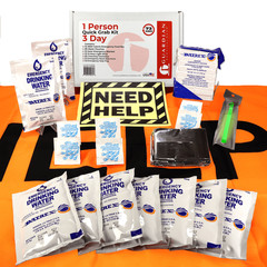 WSK 72-Hour Emergency Survival Grab Bag Kit with Water Pouches and Food Bars
