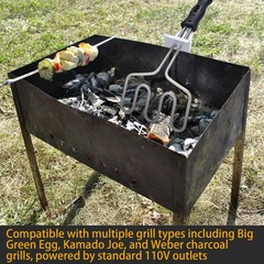 600W Electric Charcoal Starter for Big Green Egg, Kamado Joe, Weber Grills