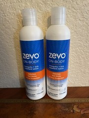 New 2 Lot Zevo On-Body 8 Hour Mosquito & Tick Repellent Lotion 7.8 Fl Oz Each