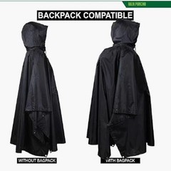 Large Lightweight Rain & Wet Weather Multi-Use Waterproof Camping Hiking Poncho