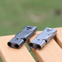 150DB Double Tube High-Frequency High Decibel Survival Whistle Outdoor Rescue St