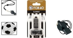 Classic Coaching Whistle – 115 Decibels, Break-Away Lanyard, Moisture-Proof