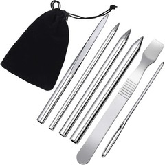 6 Pieces Paracord Stitching Set 6 Sizes Paracord FID Lacing Stitching Needles Sm