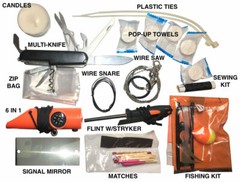 NEW 29pc Portable MOLLE Survival Carry Kit for Vehicle Car Truck MEDIC RED