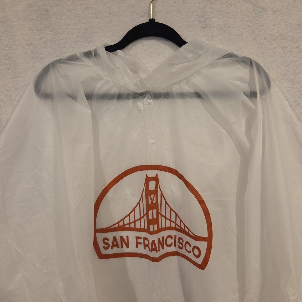 San Fransisco Golden Stare Bridge Adult Poncho Light Weight Reusable Plastic Z-1