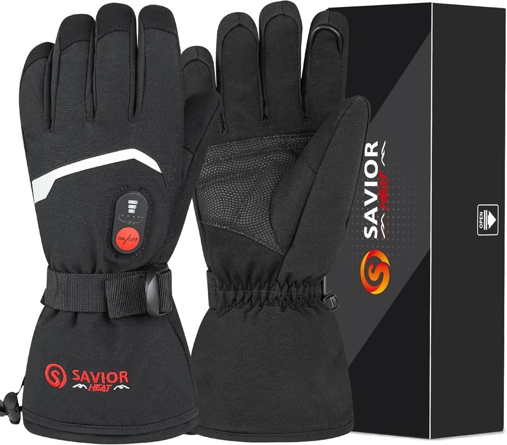 Savior Heat Heated Gloves Electric Rechargeable Battery Men Women 7.4V Heating