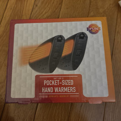 Fun Workshop Electric Pocket-Sized Hand Warmers 2 Pack, Black