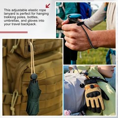 Climbing Stick Holder, Backpack Hiking Pole Ropes 8 Inch & 2 Pcs & Blue