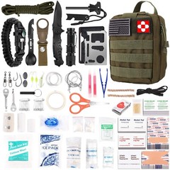 216 Pcs Survival First Aid kit, Professional Survival Gear Equipment Tools Fi…