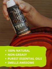 Lot Of 2 Trek Mosquito Repellent Lemongrass Farms Plant-based 100% All Natural