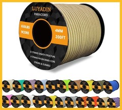 Paracord 650 LB 9-Strand 4mm Nylon Spool Cord for Camping Hiking Outdoor DIY