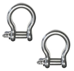 Stainless Steel 316 Forged Bow Shackle (2 Pieces 1/2″ 12mm Forged Bow Shackles)