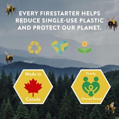 FireSTARTERZ™ 100% Beeswax All-Natural Eco-Friendly Fire Starters – Non-Toxic…