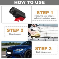 18 Pcs Deer Warning Whistles for Car Warning Horn for Single Hole Black