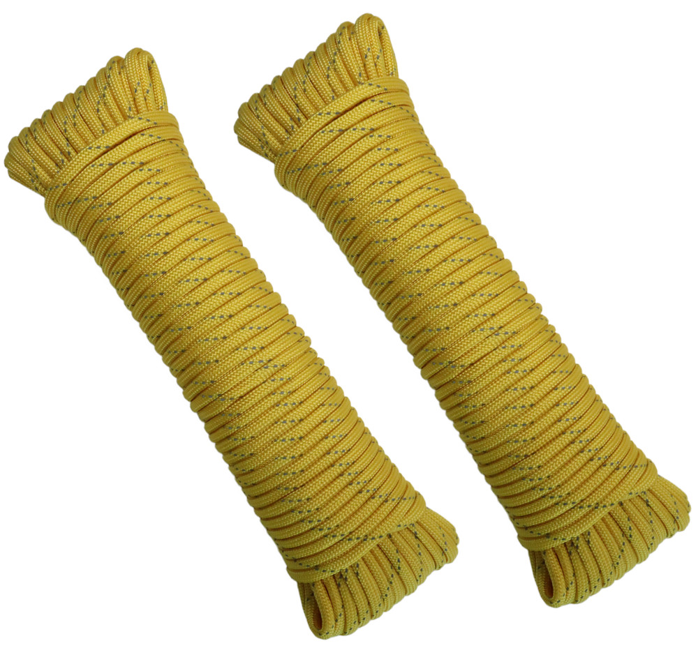 2 Pack 30m 550 Paracord Rope 7 Strand 4mm Camping Survival Cord