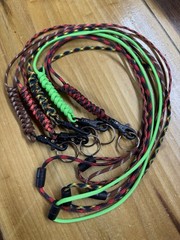 Set Of 5 Paracord Lanyards Neck Keyring Cord Strap Badge Holder ID , Asst Colors