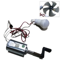 New DIY Breeze Wind Turbine/hand Crank Model Permanent Magnet Generator 12V 80W