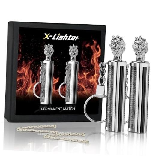 Matchstick, Permanent Match Strike Set 10000 Times, Emergency fire Lion+lion