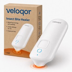 Veloqor Bug Bite Itch Relief Tool Heat Pen Night Light 3s/6s Mosquito
