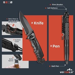 12-in-1 Survival Gear Kit – Unique Christmas Gift for Outdoor Enthusiasts