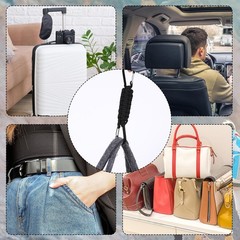 6PCS Paracord Keychain with Carabiner, D-Ring Backpack for Camping, Hiking, K…
