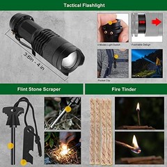 Survival Kit 27 in 1 Camping Gear Emergency Tools Portable Waterproof Box for