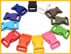 5/8″ Contoured Plastic Side Release Buckles for Paracord Bracelets Assorted