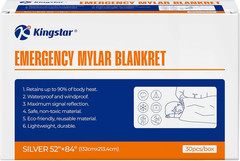 Emergency Blankets 10 Packs, 84″ L X 52″ W, Bulk Survival Blankets for Disaster