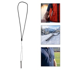 2 Pcs Metal Whistle Loud Rescue Outdoor Emergency Titanium Alloy