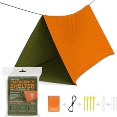 Lot 2 Emergency Survival Shelter Mylar Tube Tent 2 Person Tent Swiss Safe