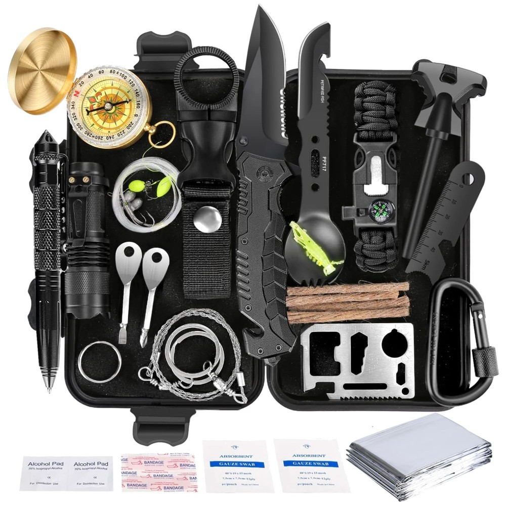 Tactical Survival Kit – First Aid Gear for Camping, Hiking