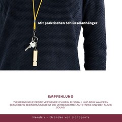 Two Hygienic Signal Whistles, Whistle in Silver and Gold with Keys…