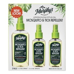 Murphy’s Naturals Lemon Eucalyptus Oil Mosquito & Tick Repellent Spray 3-Pack