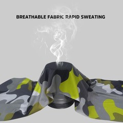 Bilymate Grey Camo Cooling Neck Gaiter – UPF 50+ Sun One Size, Multicolor