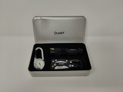 Stauer Survival Box in Original Stainless Steel Box 31258 NEW Open Box