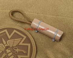EDC Paracord 2′ Duct Tape Tactical Coyote FDE E&E Emergency Survival Zipper Pull