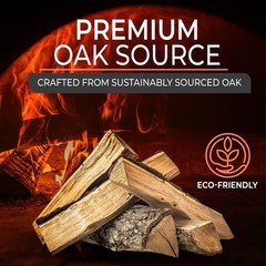 Kiln Dried Pizza Oven Wood 56 Inch Oak Logs – 1214 lbs Mini Split Firewood wi…