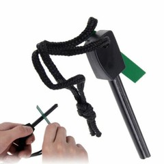 2x Survival Magnesium Flint Stone Fire Starter Emergency Lighter Kit For Camping