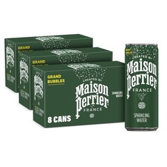 Maison Perrier Ultimate Sparkling Water, 11.15 Fl Oz Cans, 8 Count, 3 Pack