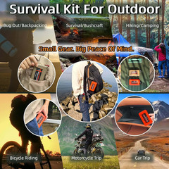 Mini Survival Fishing Kit Waterproof Compact Emergency Fishing Tackle Box Travel